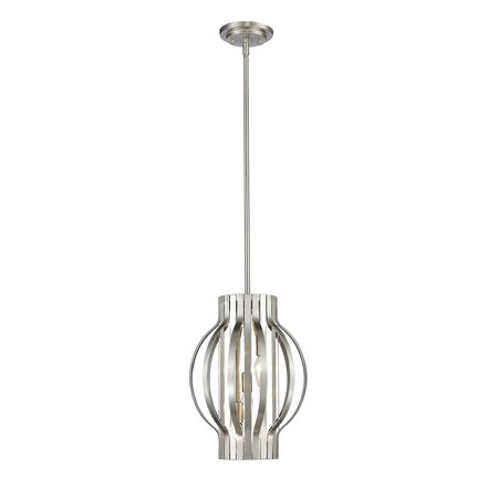 Z-Lite Moundou 3 Light Pendant, Brushed Nickel 436-12BN